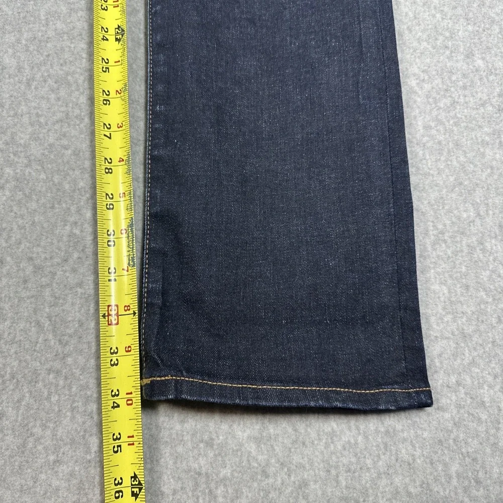 Madewell Men's Slim Fit Dark Wash Jeans Size 32x34 Fade Whiskering Stretch J9527